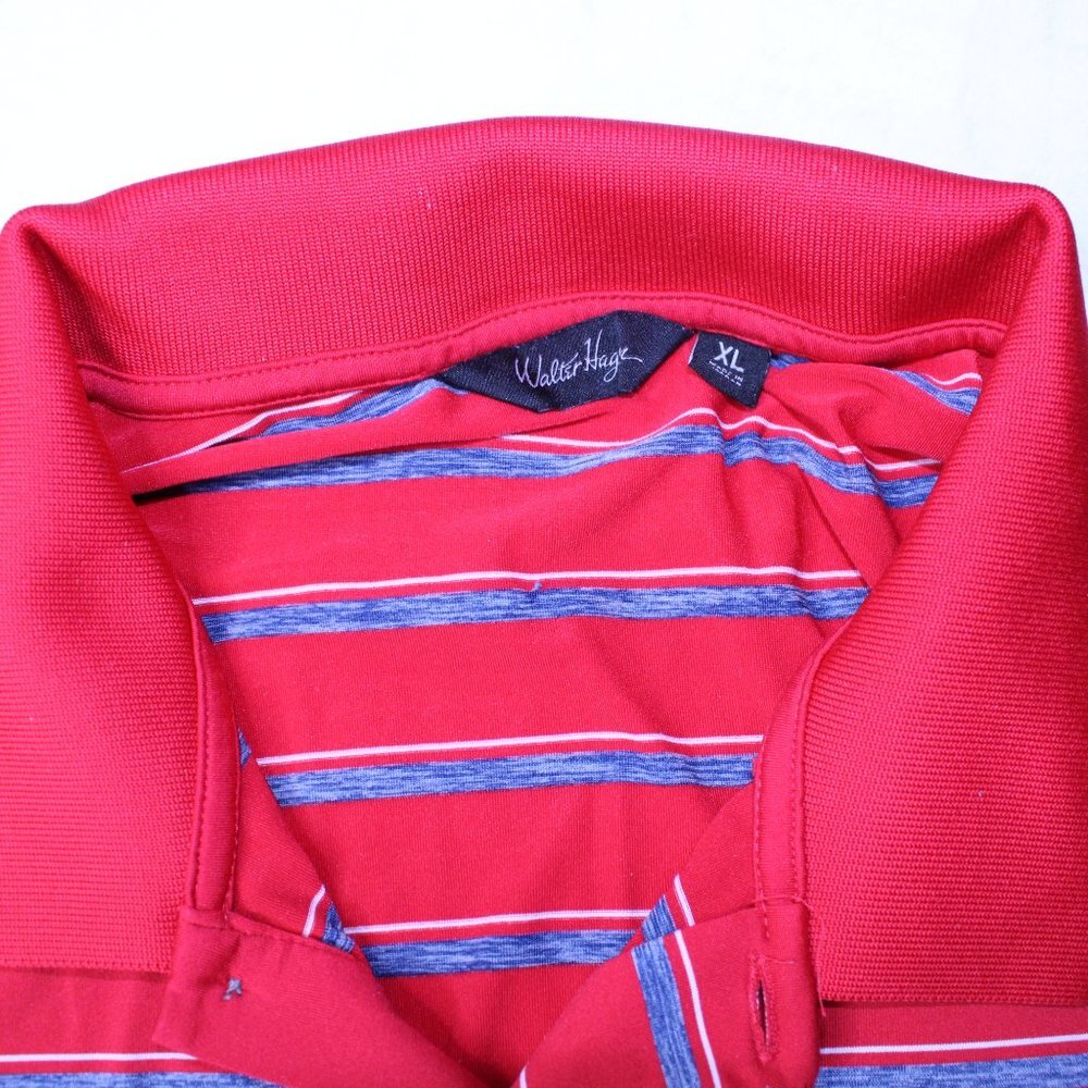 Walter Hagen Golf Polo Shirt Mens Red Short Sleeve Regular Fit XL - Picture 2 of 8